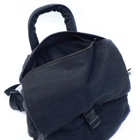 KAONKA back pack 25LATE SUMMER hiragana logo EMB militaly BLACK