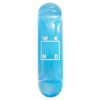 WKND deck 25HOLIDAY team logo LIGHT.BLUE/SILVER 8"PS ウィークエンド スケートボード デッキ