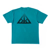 KAONKA s/s T-shirts 25SUMMER DOT-trigonium logo APPLE.GREEN/BLACK