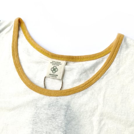 satori dead stock hemp tank top link logo NATURAL/RASTA