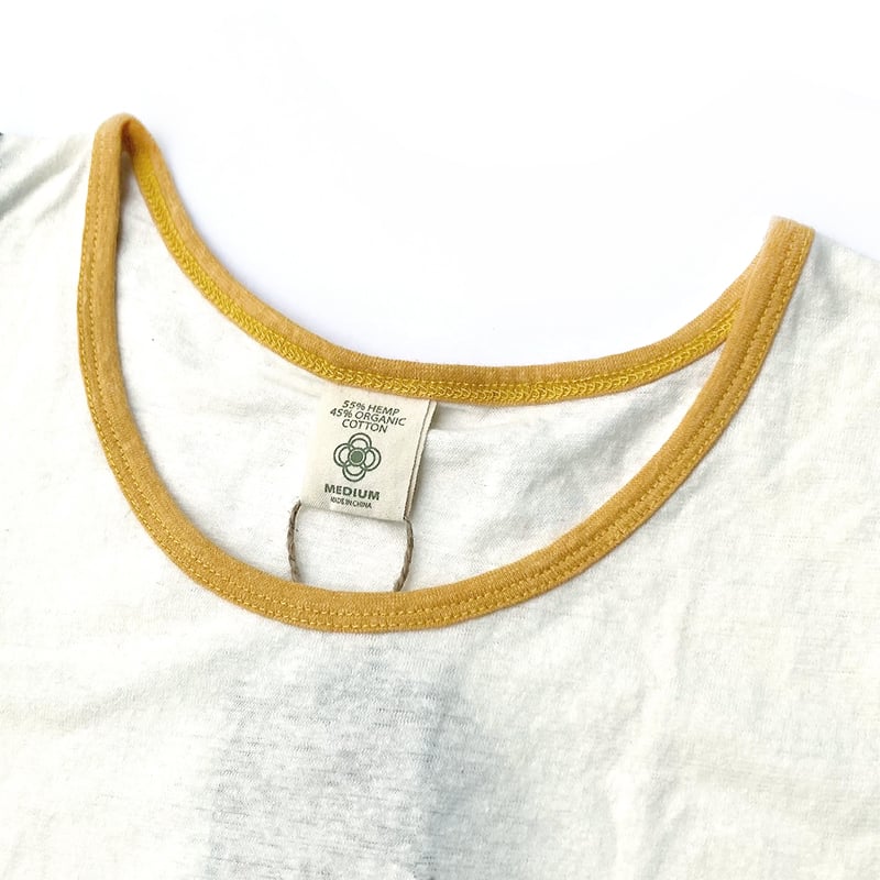 satori dead stock hemp tank top link logo NATUR