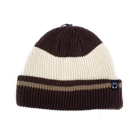 wknd beanie 25HOLIDAY stripe beanie BROWN