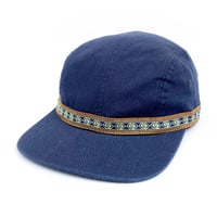 theories cap 25SUMMER easter island vacation hat STEEL.BLUE セオリーズ キャップ