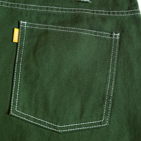 Theories pants 23SPRING plaza jeans HUNTER.GREEN CONTRAST STITCH セオリーズ デニム パンツ