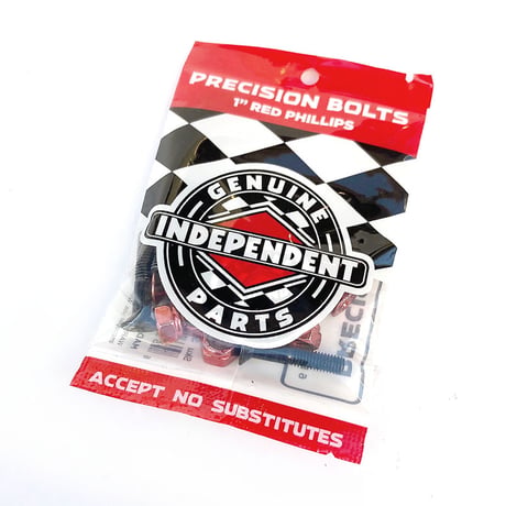 independent bolt 1" phillips(+) BLACK/RED