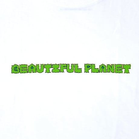 beautiful planet s/s T-shirts 25SUMMER logo WHITE ビューティフルプラネット シューズ Tシャツ 半袖