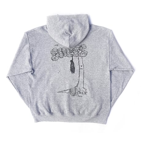 5ivenuts pullover hood 25HOLIDAY bee2be art by Keishi Tsuchiya HEATHER.GREY ファイブナッツ オリジナル フーディ パーカー