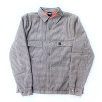 theories jacket 20HOLIDAY lantern shirts jacket CRAY/ORANGE.CHECK