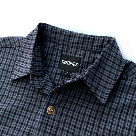 theories s/s shirts 26SPRING avignon button up shirts AZURE BLUE  セオリーズ シャツ 半袖