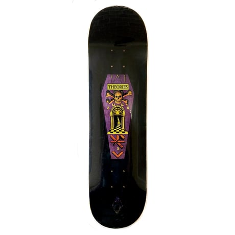 Theories deck 24FALL team coffin 8" or 8.125" or 8.25" or 8.5" セオリーズ スケートボード デッキ