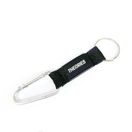 theories key chain stamp carabina BLACK