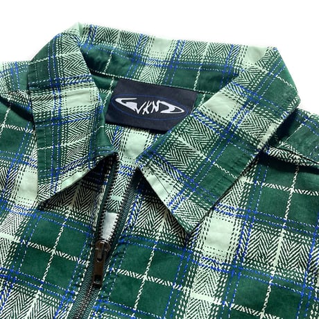 wknd s/s shirts 23SUMMER wilson zip shirts GREEN