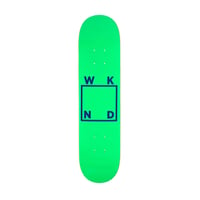 WKND kids deck 25HOLIDAY team logo board NEON.GREEN 6.75" or 7" or 7.25" or 7.5" ウィークエンド スケートボード デッキ