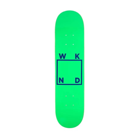 WKND kids deck 26SUMMER team logo board NEON.GREEN 6.75" or 7" or 7.25" or 7.5" ウィークエンド スケートボード デッキ