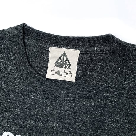 KAONKA s/s T-shirts 24FALL fam HEATHER.BLACK