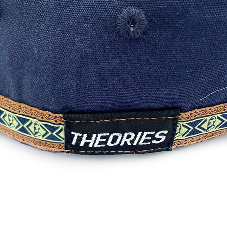 theories cap 25SUMMER easter island vacation hat STEEL.BLUE セオリーズ キャップ