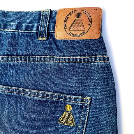 Theories pants 25FALL scribble jeans WASHED.BLUE セオリーズ デニム パンツ