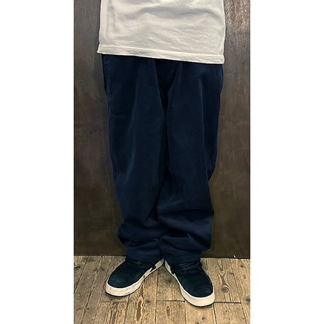 Theories pants 22FALL stamp cord work NAVY セオリーズ ワーク パンツ コーデュロイ