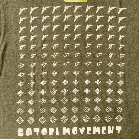 satori dead stock hemp s/s T-shirts bird OLIVE