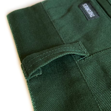 Theories pants 22FALL stamp work FOREST.GREEN セオリーズ ワーク パンツ