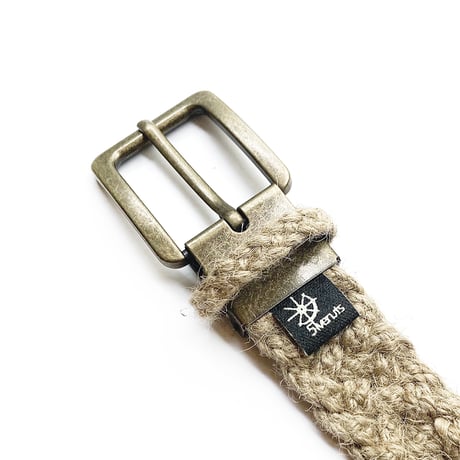 5ivenuts handmade belt 2025SUMMER hemp mesh belt NATURAL