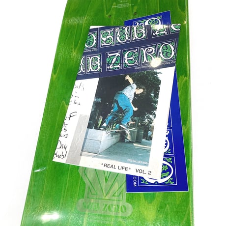 Sidewalk x SUB ZERO deck 25HOLIDAY Fred Gall EX7 8" サイドウォーク サブゼロ スケートボード デッキ