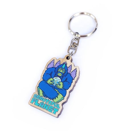 beautiful planet key chain 木 ring design.6 ビューティフルプラネット シューズ キーホルダー