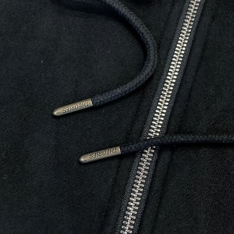 theories zip hood 24FALL scribble sport zip hoodie BLACK
