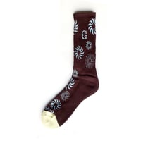 GUYDANCE socks 26WINTER sun BROWN/LIGHT.BLUE