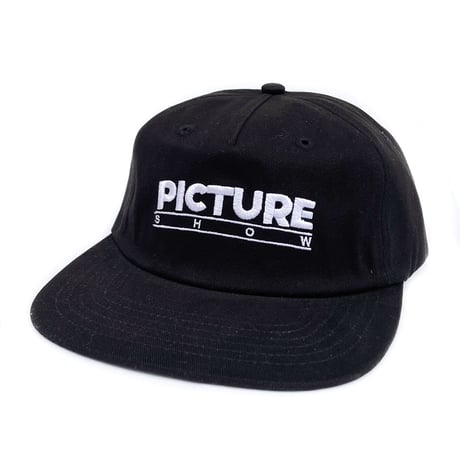 Picture show cap 24SUMMER studio ID snap back hat BLACK