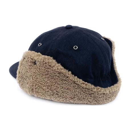 wknd cap 25HOLIDAY WINTER ear flap hat BLACK.DENIM