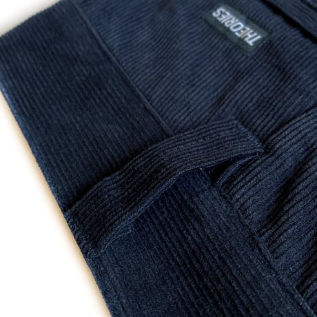 Theories pants 22FALL stamp cord work NAVY セオリーズ ワーク パンツ コーデュロイ