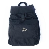 KAONKA back pack 25LATE SUMMER hiragana logo EMB militaly BLACK