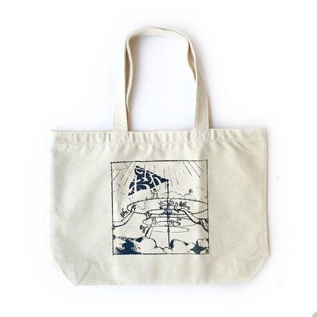 KAONKA toto bag mythology large toto NATURAL/DARK.NAVY
