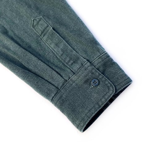 theories l/s shirts 25HOLIDAY union flannel lined button-up shirts SEA.GREEN (生地傷アリ)