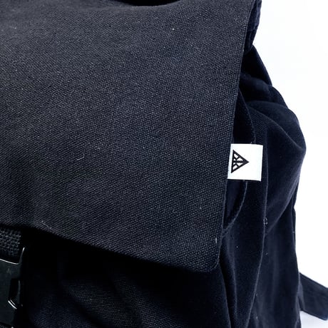 KAONKA back pack 25LATE SUMMER hiragana logo EMB militaly BLACK