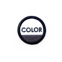 color communications patch circle ink BLACK