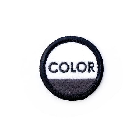 color communications patch circle ink BLACK