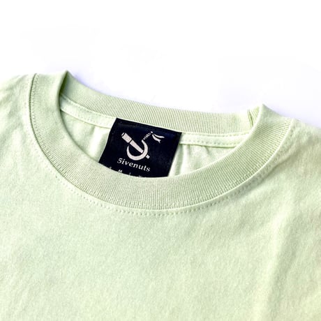 5ivenuts l/s T-shirts 26SPRING hunt logo MILKY.LIME/DARK.CHOCOLATE ファイブナッツ オリジナル Tシャツ 長袖