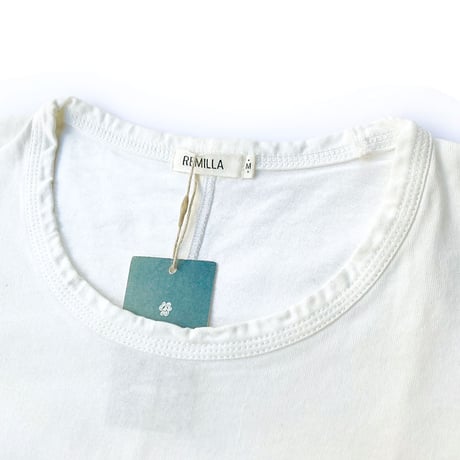 Remilla s/s T-shirts 21SPRING/SUMMER カバーポケット WHITE(シミ有り)