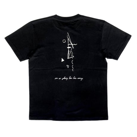 AREth s/s T-shirts 20SUMMER galaxy BLACK/WHITE