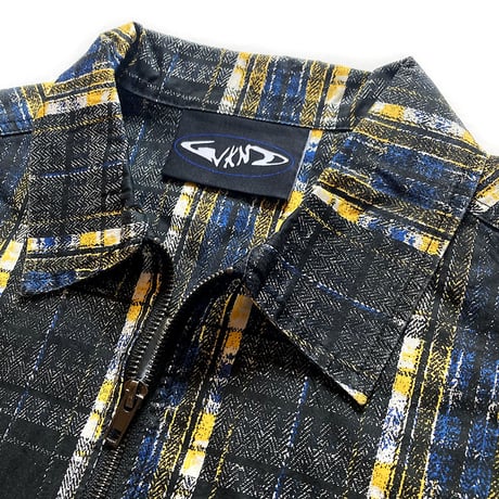 wknd s/s shirts 23SUMMER wilson zip shirts BLACK