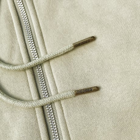 theories zip hood 25FALL scribble zip hoodie KEY LIME