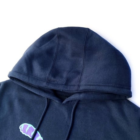 theories pullover hood 25HOLIDAY conscious kitty WASHED.NAVY