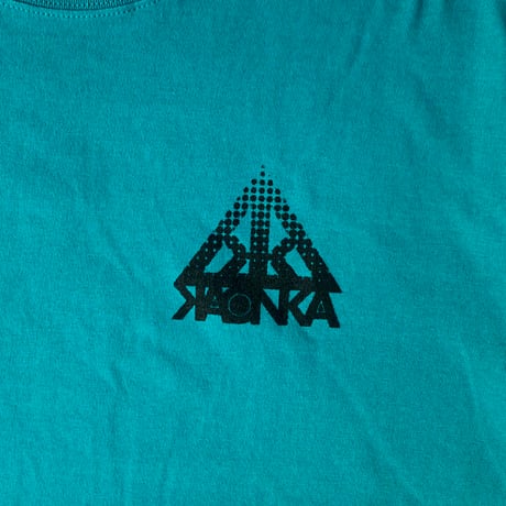 KAONKA s/s T-shirts 25SUMMER DOT-trigonium logo APPLE.GREEN/BLACK