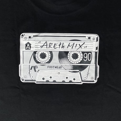 AREth s/s T-shirts 24SUMMER mix tape BLACK