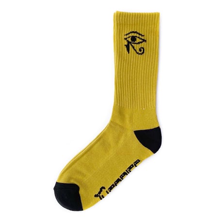 theories socks 24FALL horus YELLOW/BLACK