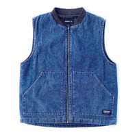 theories vest 26SPRING dakota denim vest WASH.DENIM