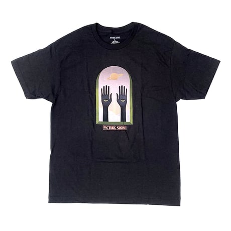 Picture show s/s T-shirts 25HOLIDAY saturn BLACK