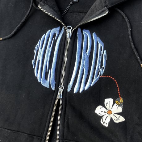 theories zip hood 25HOLIDAY pollinate zip hood BLACK